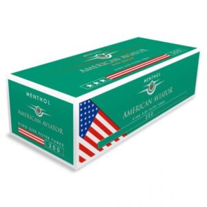 Гильзы AMERICAN AVIATOR Menthol filter 8,1/15мм (200шт/уп)